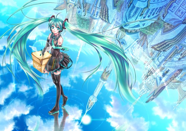 Anime picture 1415x1000 with vocaloid hatsune miku girl tagme