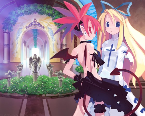 Anime picture 1280x1024 with disgaea etna (disgaea) flonne harada takehito tagme