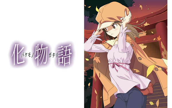 Anime picture 1920x1200 with bakemonogatari shaft (studio) monogatari (series) sengoku nadeko highres wide image