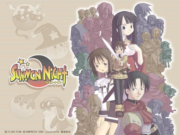 Anime picture 1024x768 with summon night higuchi aya (summon night) hashimoto natsumi (summon night) fukazaki touya (summon night) banossa alba (summon night) cysalis edos elias (summon night) elzine es-g-ld akane (summon night) gazel (summon night) hibino emi imuran mahn jinga (summon night) kaina (summon night) kamran mahn kanon (summon night) kazamine (summon night)