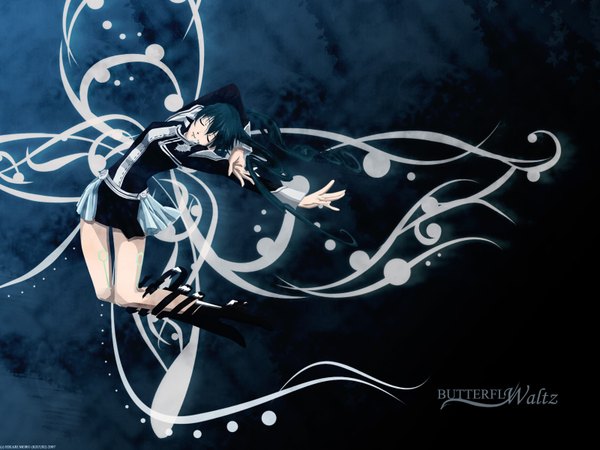 Anime picture 1600x1200 with d.gray-man lenalee lee blue background tagme