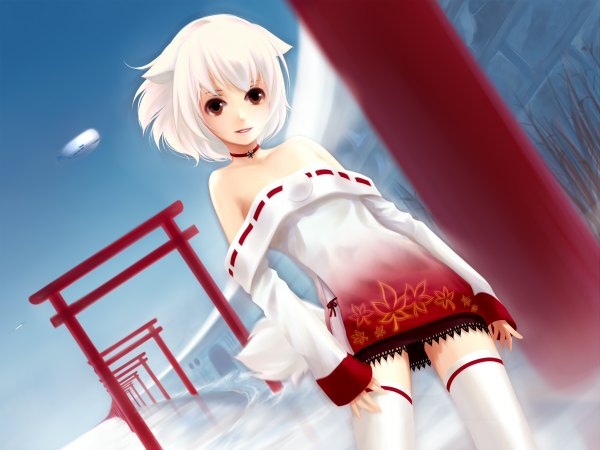 Anime picture 1200x900 with touhou inubashiri momiji girl tagme