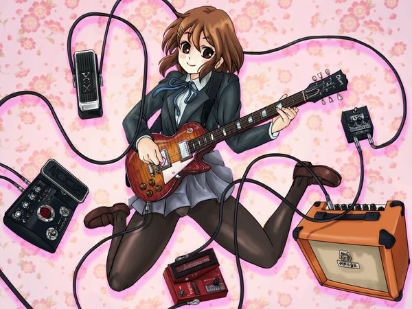 Anime picture 1065x800 with k-on! kyoto animation hirasawa yui guitar tagme