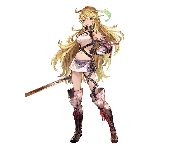 Anime picture 960x800 with tales of (series) granblue fantasy tales of xillia milla maxwell minaba hideo single long hair looking at viewer blonde hair smile red eyes holding full body official art transparent background lacing parody lace-up boots girl skirt