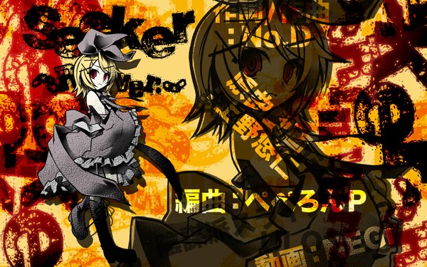 Anime picture 1920x1200 with vocaloid kagamine rin negi (ulog'be) highres wide image wallpaper girl