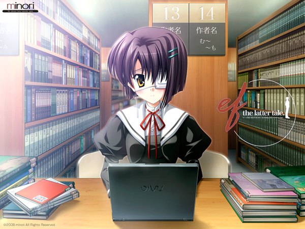 Anime picture 1280x960 with ef shaft (studio) shindou chihiro tagme