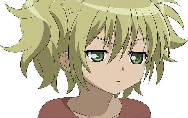 Anime picture 2560x1618 with phantom: requiem for the phantom phantom of inferno nitroplus cal devens single highres short hair blonde hair green eyes close-up transparent background frown girl clothes