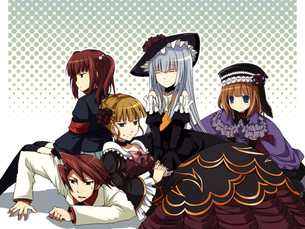 Anime picture 1600x1200 with umineko no naku koro ni beatrice ushiromiya battler loli tagme