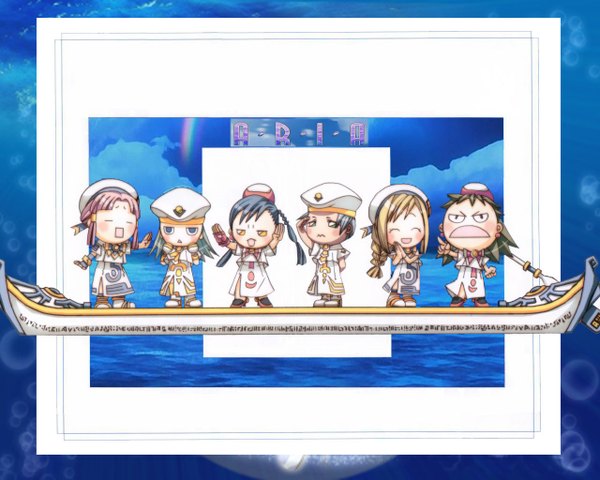 Anime picture 1280x1024 with aria mizunashi akari alice carroll aika s granzchesta alicia florence athena glory akira e ferrari amano kozue chibi