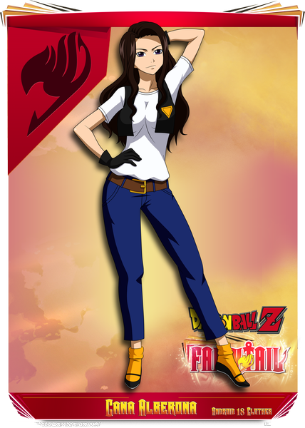 Anime picture 2500x3500 with fairy tail cana alberona shinoharaa (artist) single long hair tall image highres smile brown hair brown eyes inscription hand on hip coloring vector girl gloves pants