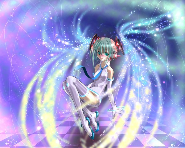 Anime picture 1024x819 with vocaloid hatsune miku girl tagme