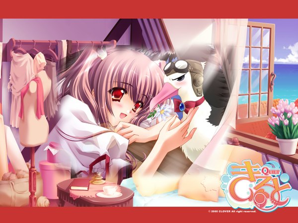 Anime picture 1280x960 with quilt (game) airi (quilt) carnelian blush goggles