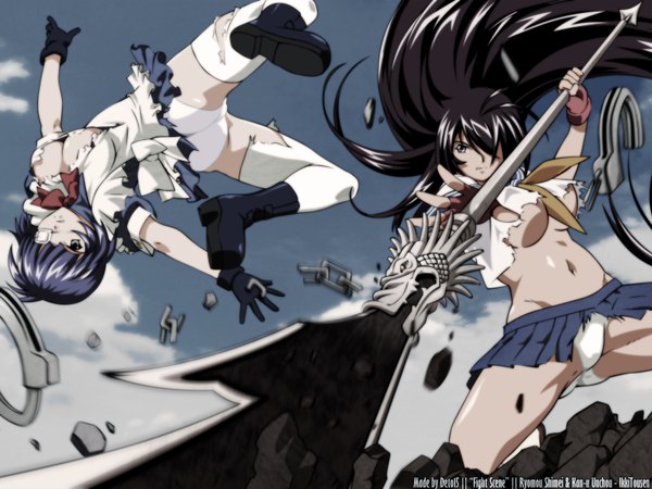 Anime picture 1600x1200 with ikkitousen kanu unchou ryomou shimei light erotic weapon naginata