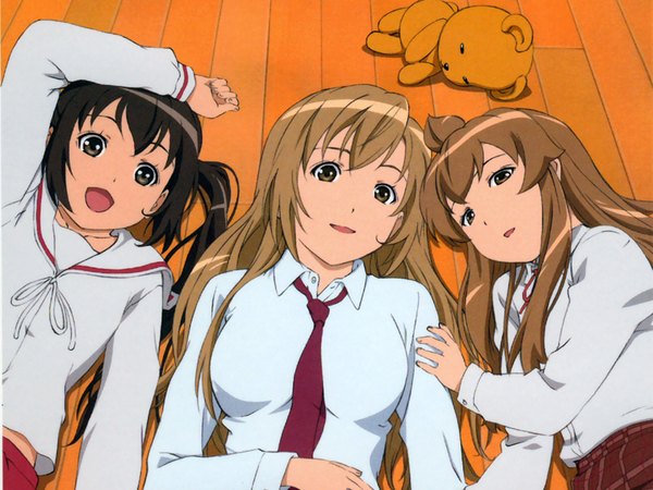 Anime picture 1600x1200 with minami-ke minami kana minami chiaki minami haruka tagme