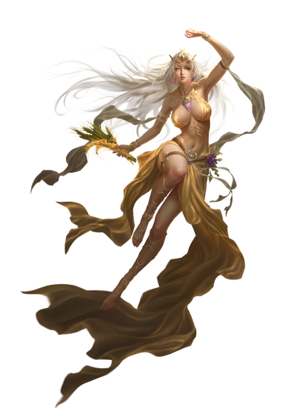 Anime picture 2000x2829 with league of angels amora (league of angels) rike lee single long hair tall image highres breasts light erotic large breasts bare shoulders brown eyes white hair parted lips barefoot arm up lips realistic bare legs armpit (armpits)