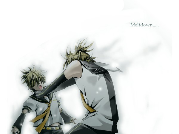 Anime picture 1536x1152 with vocaloid meltdown (vocaloid) kagamine len white background tagme
