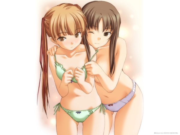 Anime picture 1600x1200 with ringetsu selen light erotic underwear only underwear panties