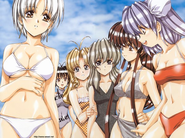 Anime picture 1280x960 with urushihara satoshi light erotic swimsuit tagme