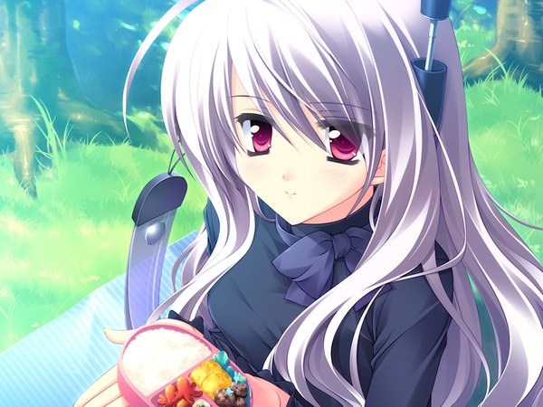 Anime picture 1200x900 with fairy life (game) blonde hair purple eyes game cg girl
