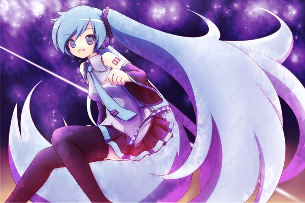Anime picture 2400x1600 with vocaloid hatsune miku takunama highres girl