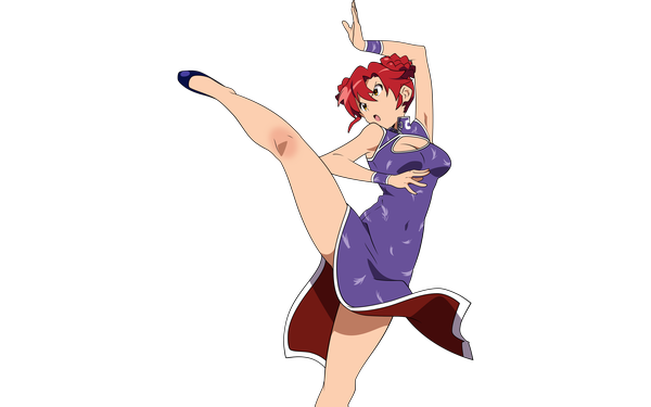 Anime picture 2560x1600 with tengen toppa gurren lagann gainax yoko littner highres wide image chinese clothes transparent background vector chinese dress