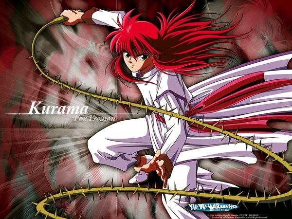 Anime picture 1024x768 with yu yu hakusho kurama tagme