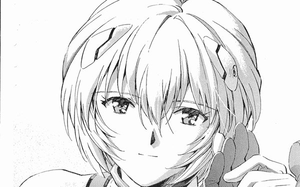 Anime picture 1247x780 with neon genesis evangelion gainax ayanami rei wide image monochrome