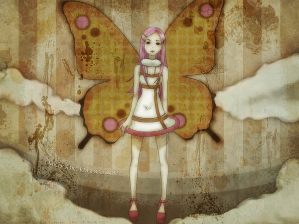 Anime picture 1600x1200 with eureka seven studio bones anemone insect butterfly