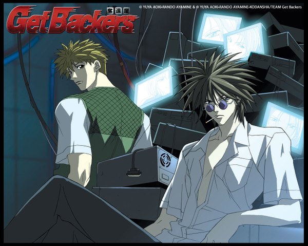 Anime picture 1313x1050 with getbackers studio deen ban mido tagme