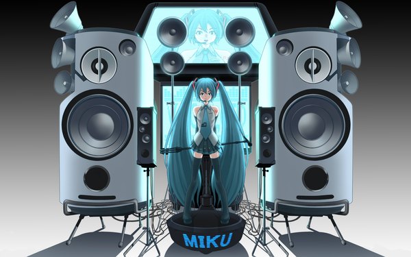 Anime picture 1920x1200 with vocaloid hatsune miku highres wide image girl