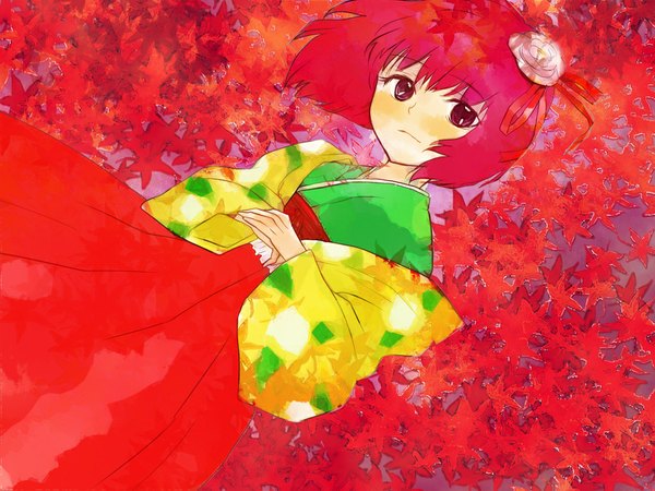 Anime picture 1024x768 with touhou hieda no akyuu girl tagme