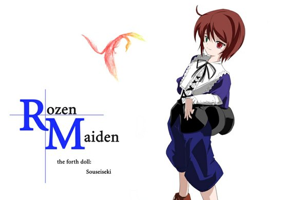 Anime picture 1024x667 with rozen maiden souseiseki white background tagme