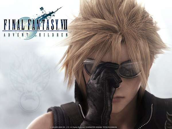 Anime picture 1024x768 with final fantasy vii advent children final fantasy final fantasy vii square enix cloud strife realistic boy