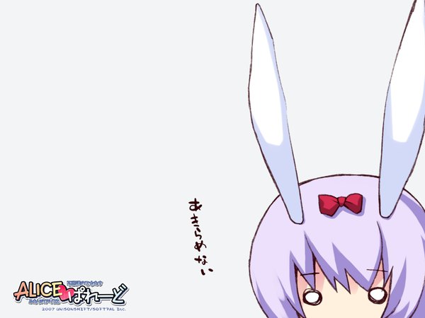 Anime picture 1600x1200 with alice parade silk (alice parade) itou noiji grey background bunny girl chibi o o girl