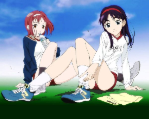 Anime picture 1280x1024 with flcl gainax samejima mamimi ninamori eri uniform gym uniform buruma