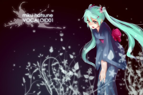 Anime picture 1800x1200 with vocaloid hatsune miku highres girl tagme