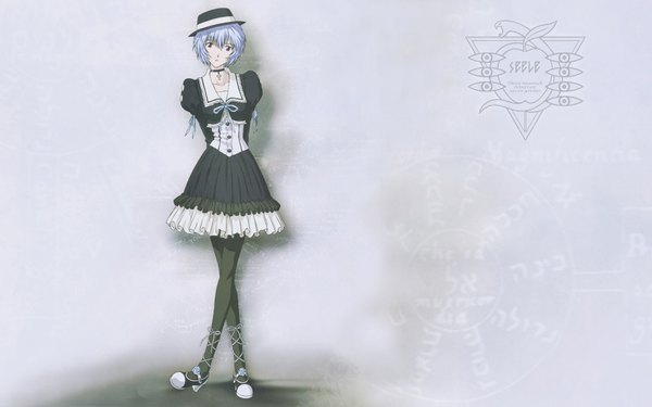 Anime picture 1680x1050 with neon genesis evangelion gainax ayanami rei wide image gothic