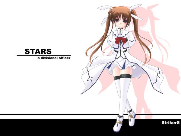 Anime picture 1600x1200 with mahou shoujo lyrical nanoha mahou shoujo lyrical nanoha strikers takamachi nanoha girl tagme