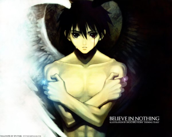 Anime picture 1280x1024 with shining (series) shining tears xion magus tony taka wings