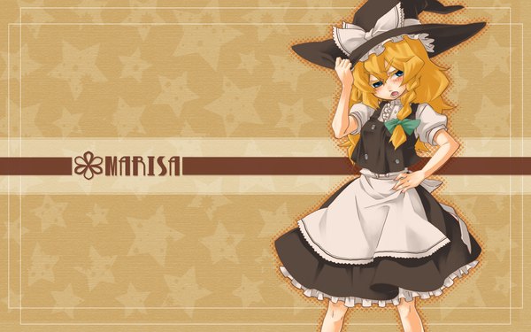 Anime picture 1920x1200 with touhou kirisame marisa highres wide image girl