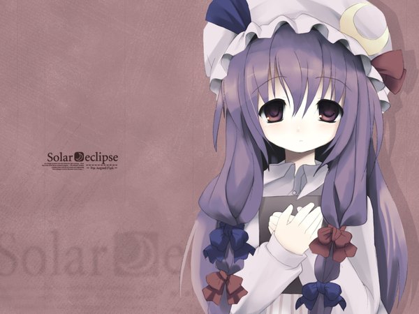 Anime picture 1600x1200 with touhou patchouli knowledge girl tagme