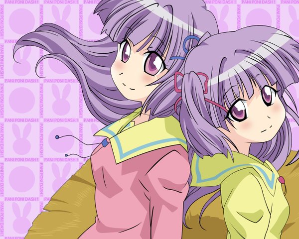Anime picture 1280x1024 with pani poni dash! kashiwagi yuuma kashiwagi yuuna tagme