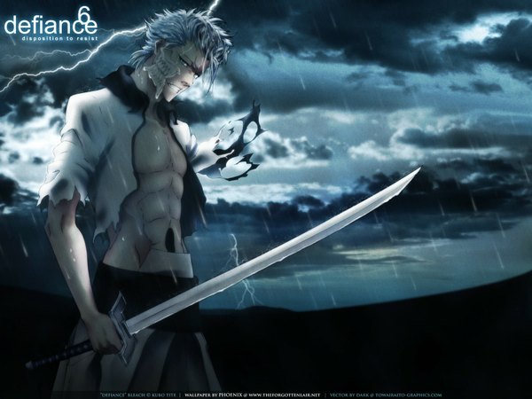 Anime picture 1600x1200 with bleach studio pierrot grimmjow jeagerjaques espada multicolored
