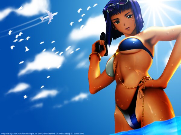 Anime picture 1280x960 with cowboy bebop sunrise (studio) faye valentine light erotic tagme