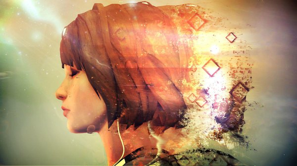 Anime picture 1920x1080 with life is strange max caulfield mrjimjamjamie single highres short hair brown hair wide image eyes closed profile wallpaper face 3d girl