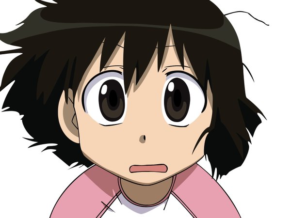 Anime picture 1600x1200 with azumanga daioh j.c. staff aida kaori white background close-up vector girl