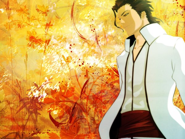 Anime picture 1600x1200 with bleach studio pierrot aizen sousuke single black hair espada arrancar boy coat