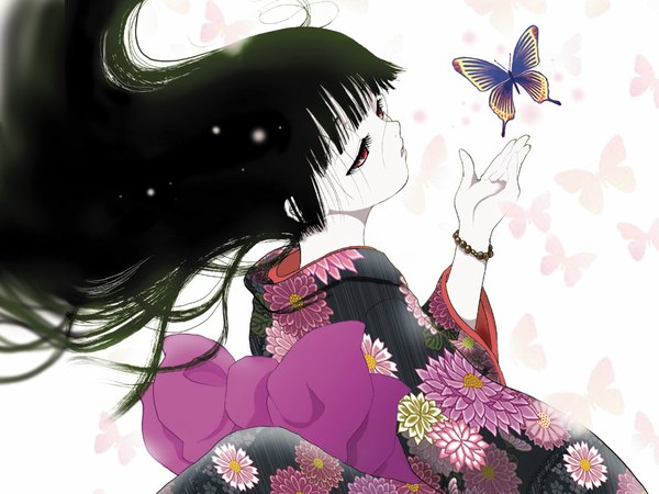 Anime picture 1024x768 with hell girl studio deen enma ai tagme