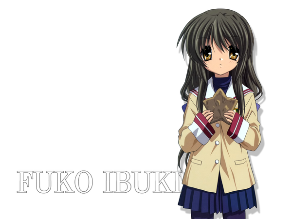Anime picture 1600x1200 with clannad key (studio) ibuki fuuko transparent background tagme
