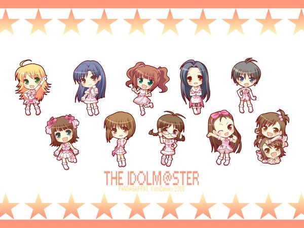 Anime picture 1600x1200 with idolmaster cute & girly (idolmaster) snow strawberry (idolmaster) tagme